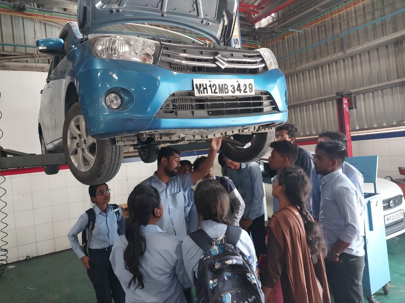 Industrial Visit to Sai Service station and Automotive workshop